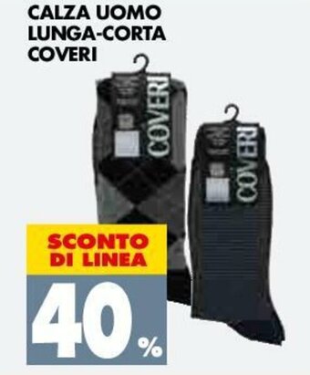 Tigros 40% Sconto Calza Uomo Lunga - Corta Coveri offerta