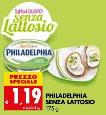 Tigros Philadelphia senza lattosio 175g offerta