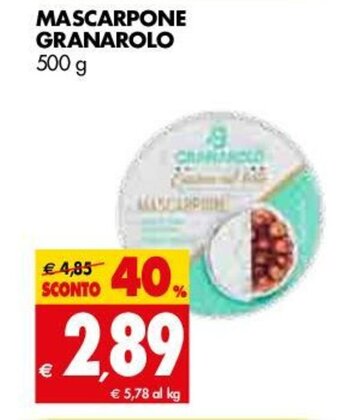 Tigros Granarolo Mascarpone 500g offerta