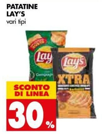 Tigros 30% Sconto Lay's Patatine offerta