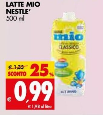 Tigros Nestle Latte Mio 500ml offerta