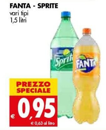 Tigros Fanta - Sprite 1,5 litri offerta