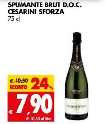 Tigros Spumante Brut D.O.C. Cesarini Sforza 75cl offerta