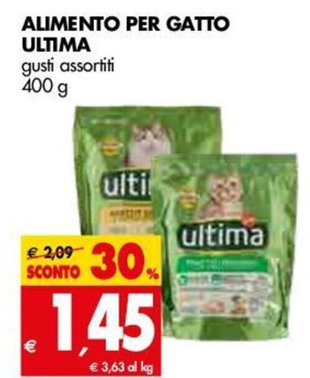 Tigros Ultima Alimento per Gatto 400g offerta