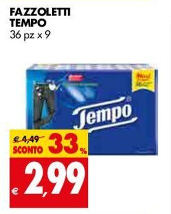 Tigros Tempo Fazzoletti 36pz x 9 offerta