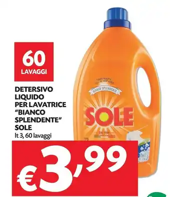 Pam Detersivo liquido per lavatrice bianco splendente offerta