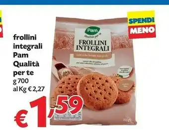 Pam Pam&panorama - frollini integrali offerta