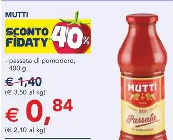 Esselunga MUTTI - passata di pomodoro, 400 g offerta