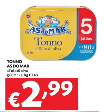 Pam Asdomar - tonno all'olio di oliva offerta