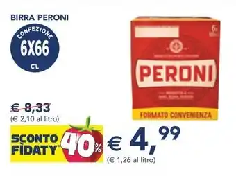 Esselunga BIRRA PERONI CONFEZIONE 6X66 offerta