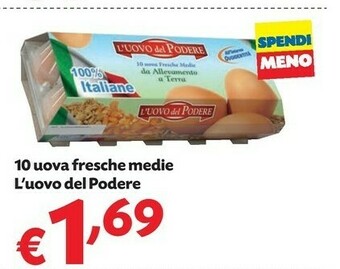Pam 10 uova fresche medie offerta