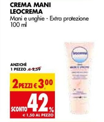 Tigros Leocrema Crema Mani 100ml offerta