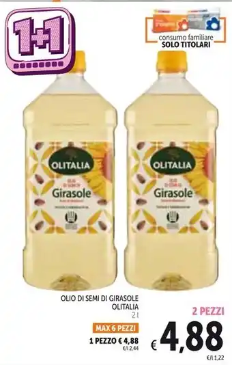 Spazio Conad OLIO DI SEMI DI GIRASOLE OLITALIA 2 l offerta