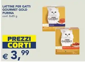 Esselunga LATTINE PER GATTI GOURMET GOLD PURINA conf. 8x85 g offerta