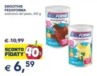 Esselunga SMOOTHIE PESOFORMA sostitutivo del pasto, 420 g offerta