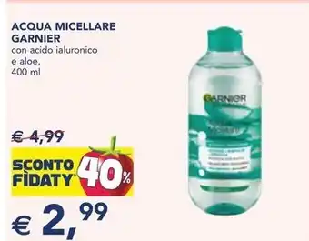 Esselunga ACQUA MICELLARE GARNIER con acido ialuronico e aloe, 400 ml offerta