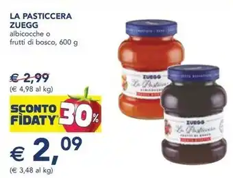 Esselunga LA PASTICCERA ZUEGG albicocche o frutti di bosco, 600 g offerta