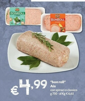Bon roll con spinaci 750 g(ml)