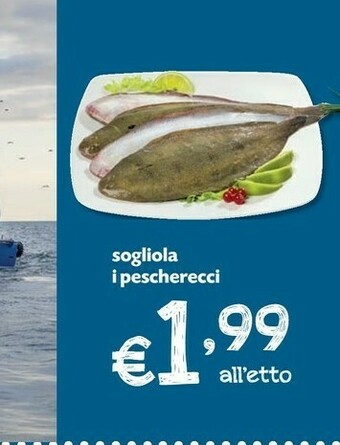 Sogliola i pescherecci