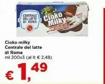 Metà Cioko milky latte con cioccolato offerta
