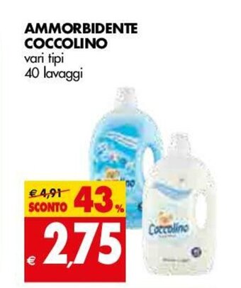 Tigros Coccolino Ammorbidente 40 lavaggi offerta