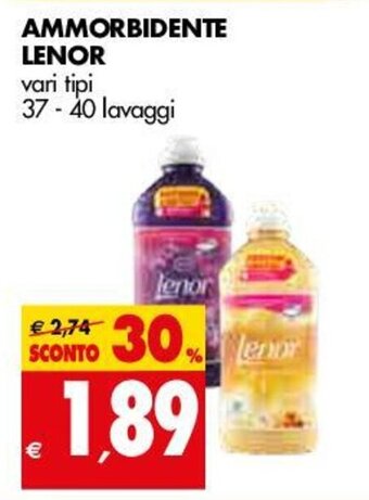 Tigros Lenor Ammorbidente 37-40 lavaggi offerta