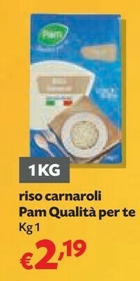 Pam Pam & panorama - riso carnaroli offerta