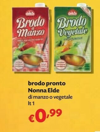 Nonna elde - brodo di manzo 1000 g(ml)
