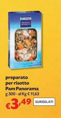 Pam Pam & panorama - preparato per risotto 300 g(ml) offerta