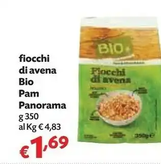 Pam Pam & panorama - fiocchi di avena biologici 350 g(ml) offerta
