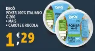 Deco Supermercati DECÒ POKER 100% ITALIANO offerta