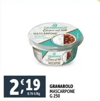 Deco Supermercati GRANAROLO MASCARPONE G250 offerta