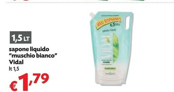 Sapone liquido muschio bianco