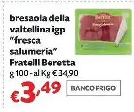 Pam Beretta - bresaola della valtellina igp 100 g(ml) offerta