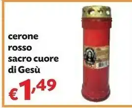 Pam Cerone rosso sacro cuore di gesù offerta