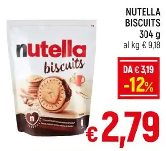 A&O NUTELLA BISCUITS 304 g offerta