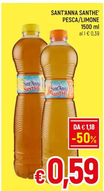 A&O SANT'ANNA SANTHE' PESCA/LIMONE 1500 ml offerta