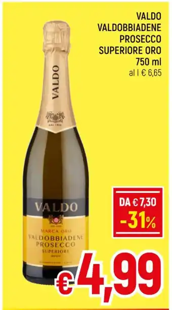 A&O VALDO VALDOBBIADENE PROSECCO SUPERIORE ORO 750 ml offerta