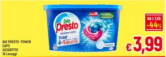 BIO PRESTO POWER CAPS ASSORTITO 18 Lavaggi