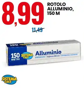 Eurospin ROTOLO ALLUMINIO, 150 M offerta