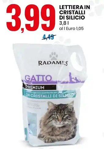 Eurospin LETTIERA IN CRISTALLI DI SILICIO 3,8 l offerta