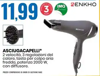 Eurospin ΕΝΚΗΟ ASCIUGACAPELLI offerta