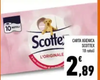 Conad CARTA IGIENICA SCOTTEX 10 rotoli offerta