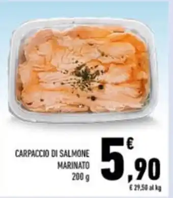 Conad CARPACCIÓ DI SALMONE MARINATO 200 g offerta