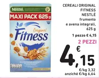 Spazio Conad CEREALI ORIGINAL FITNESS NESTLÉ frumento e avena integrali, 625 g offerta