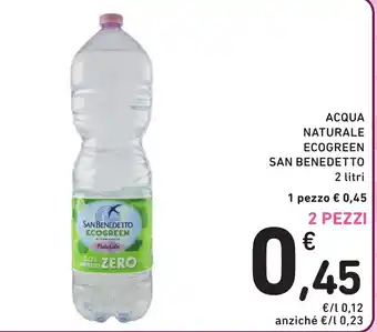 Spazio Conad ACQUA NATURALE ECOGREEN SAN BENEDETTO 2 litri offerta