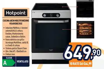 Unieuro Hotpoint CUCINA 60CM MULTIFUNZIONE HS681Q8CHXE offerta