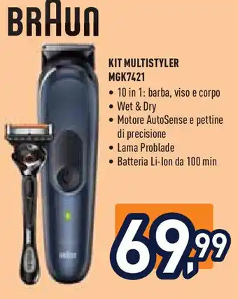 Unieuro Braun KIT MULTISTYLER MGK7421 offerta