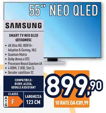 Unieuro SAMSUNG SMART TV NEO QLED QE55QN85C offerta