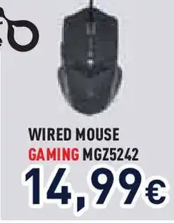 Unieuro WIRED MOUSE GAMING MGZ5242 offerta